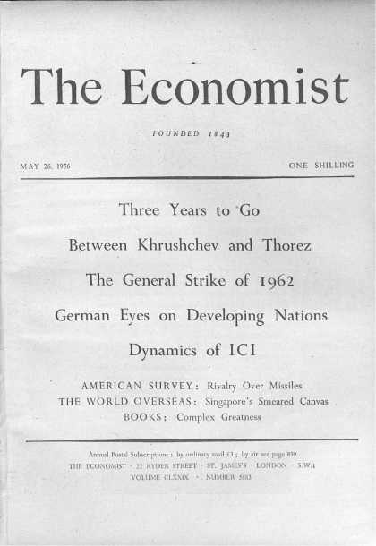 Economist - May 26, 1956