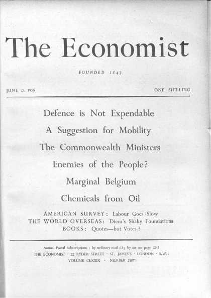 Economist - June 23, 1956