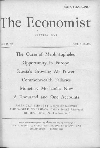 Economist - July 14, 1956