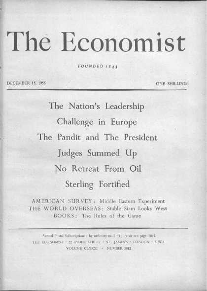 Economist - December 15, 1956