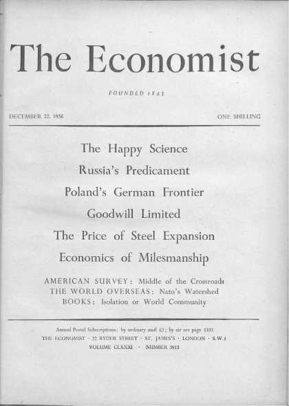 Economist - December 22, 1956