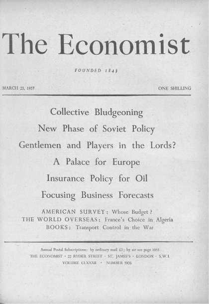 Economist - March 23, 1957