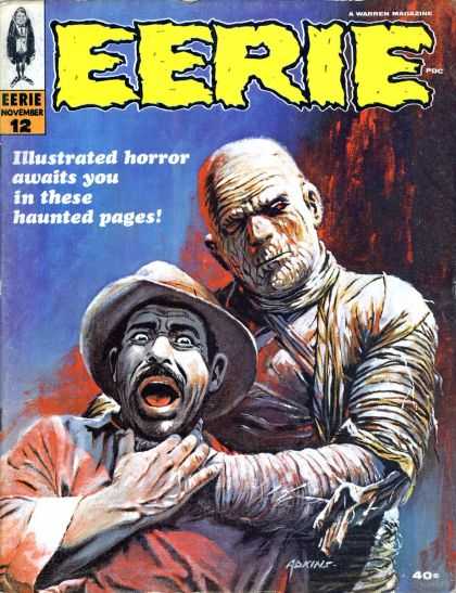 Eerie 12 - Haunted Pages - Attempted Murder - Illustrated Horror - Mad Man - Joker