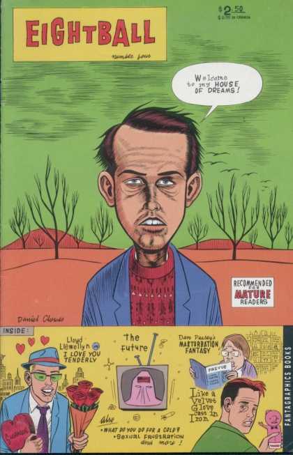 Eightball 4 - Man - Tree - Ground - Flower - Tv - Daniel Clowes