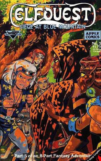Elfquest: Siege at Blue Mountain 5 - Apple Comics - No5 - 175 - 250 Canada - Fantasy Adventu - Wendy Pini