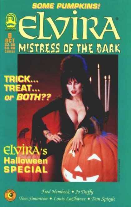 Elvira 6 - Some Pumpkins - Mistress Of The Dark - Tricktreator Both - Elviras Halloween Special - Fred Hembeck