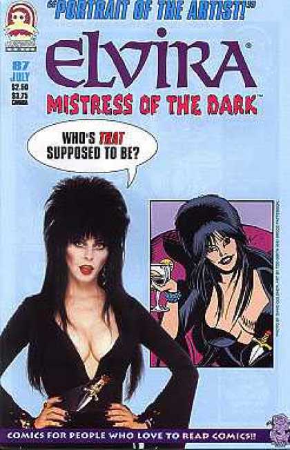 Elvira 87 - Mistress Of The Dark - Dagger - Wine Glass - Bosom - Black