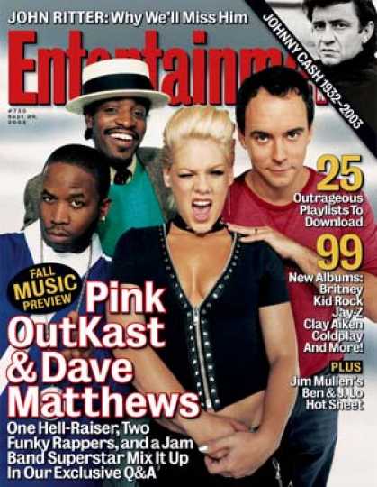 Entertainment Weekly - Pink, Dave Matthews, Outkast: Is Downloading Okay?