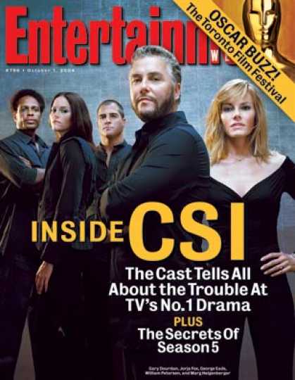 Entertainment Weekly - Trouble For Tv's Top Drama? the "csi" Cast Tells All