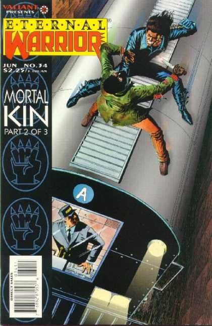 Eternal Warrior 34 - Mortal Kin - Part 2 Of 3 - Train - Knife - Conductor - Paul Gulacy