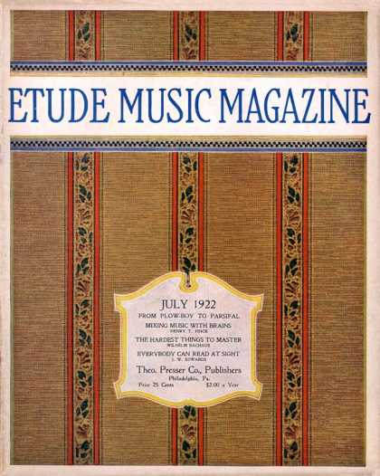 Etude - 7/1922