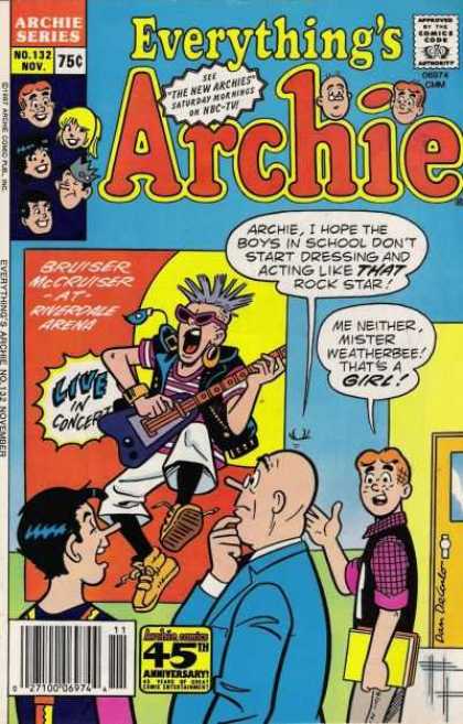 Everything's Archie 132 - Mohawk - Girl - Guitar - Bruiser Mccruiser - Poster