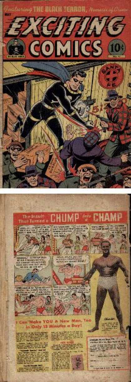 Exciting Comics 47 - Pow - The Gangster - The Robbery - The Black Terror - Chump The Champ