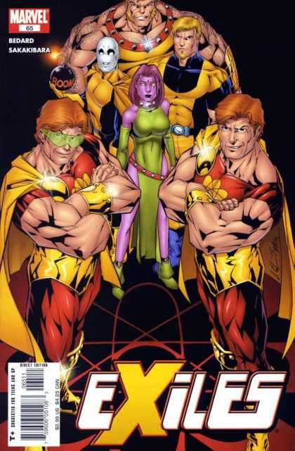 Exiles 65 - Twins - Red Hair - Purple Skin Woman - Green Dress - Bomb