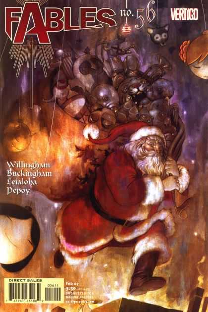 Fables 56 - Vertigo Comics - Modern Age - Fantasy Stories - Bill Willingham - Santa Claus - James Jean