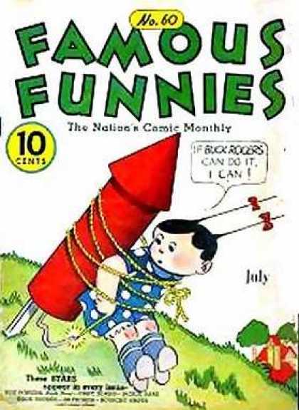 Rocket - Rope - Fuse - Girl - Field Famous Funnies 60 - Rocket - Rope - Fuse - Girl - Field