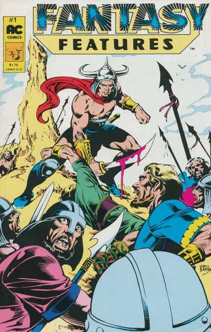 Fantasy Features 1 - Ac Comics - Horns - Helmet - Sword - Blood