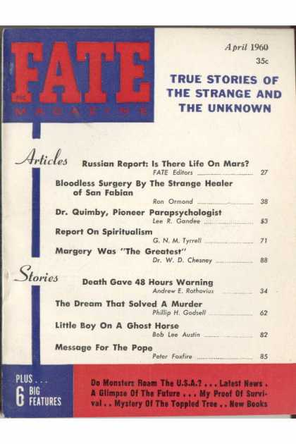 Fate - April 1960