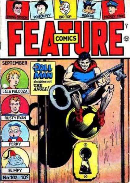 Feature Comics 102 - Doll - Key - Locked Door - Lala Palooza - Unlock