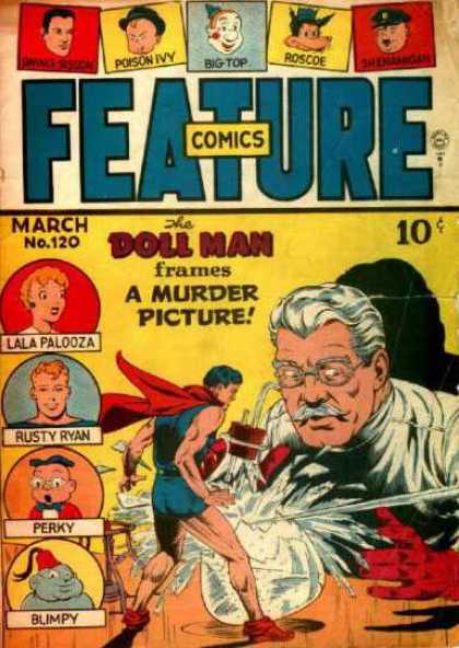 Feature Comics 120 - Doll Man - March - A Murder Picture - Lala Palooza - Rusty Ryan