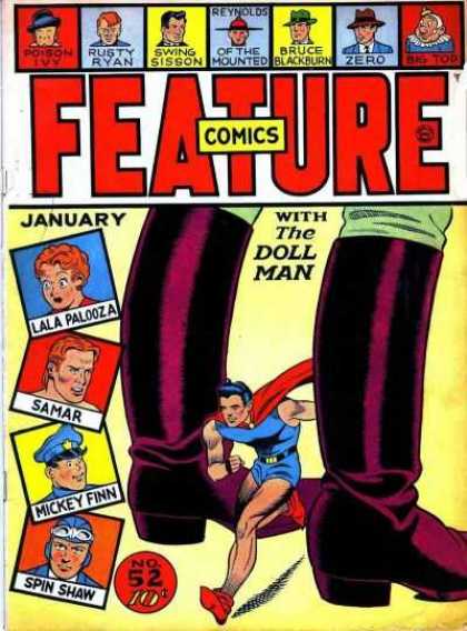 Feature Comics 52 - Rusty Ryan - Swing Sisson - Zero - Lala Palooza - Samar