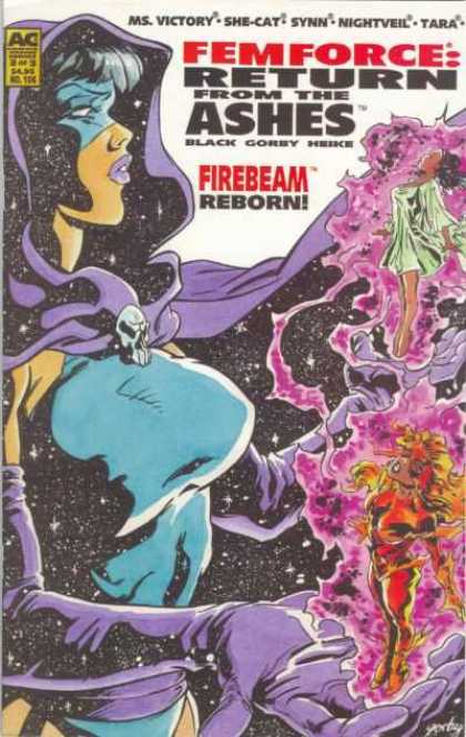Femforce 106 - Ac - Return From The Ashes - Black - Gorby - Firebeam Reborn - Mark Heike
