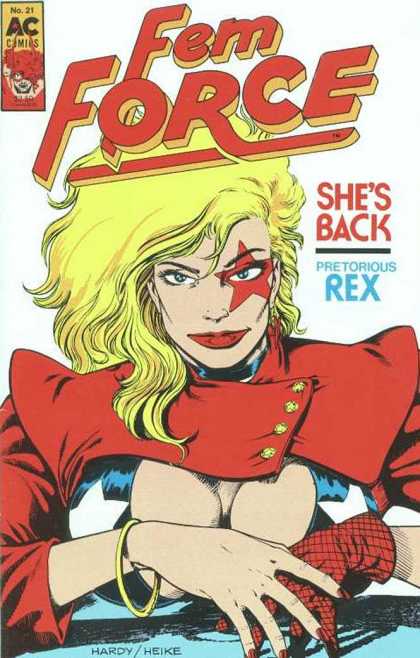 Femforce 21 - Red Star - Rex - Red Superwoman - No 21 - Red Glove - Mark Heike