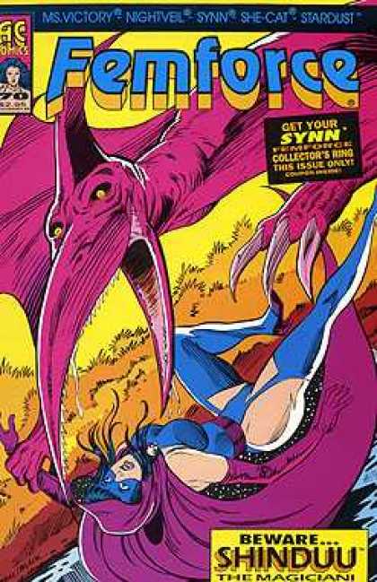 Femforce 70 - Shinduu - Ac Comics - Synn - Nightveil - She-cat - Bill Black
