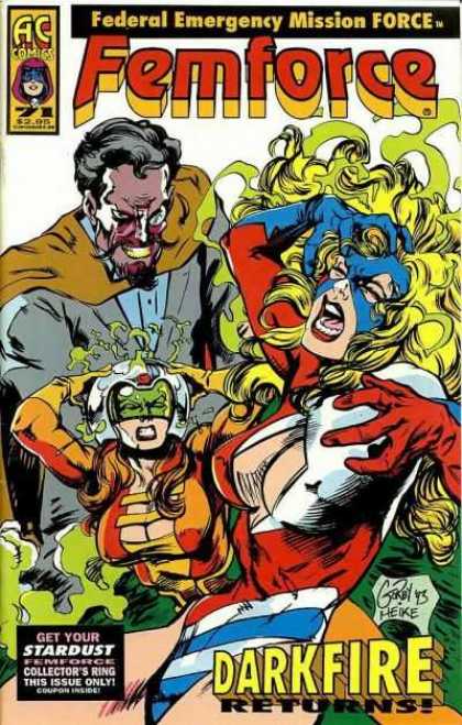 Femforce 71 - Federal Emergency Mission Force - Ac Comics - Darkfire - Stradust - Man - Mark Heike