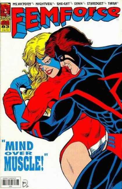 Femforce 83 - Liatard - Women - Muscles - Red And Blue - Masks