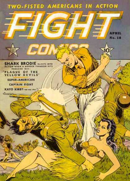 Fight Comics 18 - 10 Cents - Shark Brodie - April - Guns - Punch
