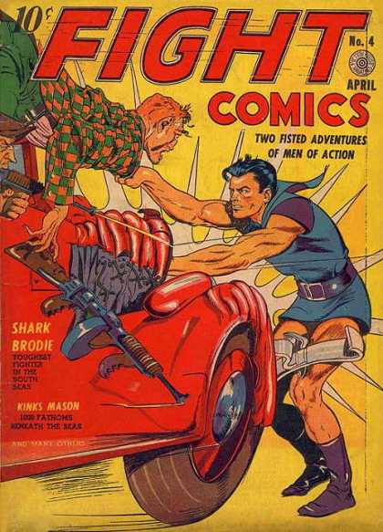Fight Comics 4 - Adventures - Action - Men - Comic - Car