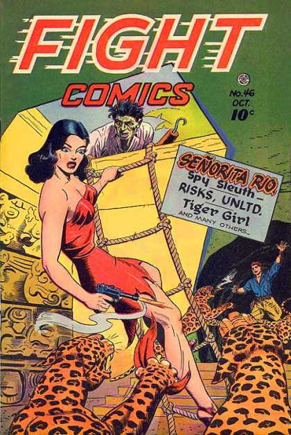 Fight Comics 46 - Fight Comics - Vintage Comics - Fight Comics No46 - Senorita Rio - Tiger Girl