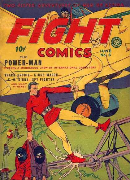 Fight Comics 6 - Power-man - Shark Brodie - Kinks Mason - Spy Fighter - K C Kirby