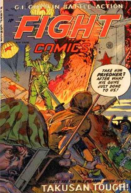 Fight Comics 85 - Parachute - Plane Crash - Radio - Prisoner - Takusan