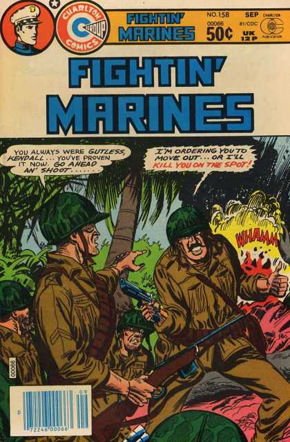 Fightin' Marines 158 - Chartlon Comics - Sep - Gun - Tree - Whamm