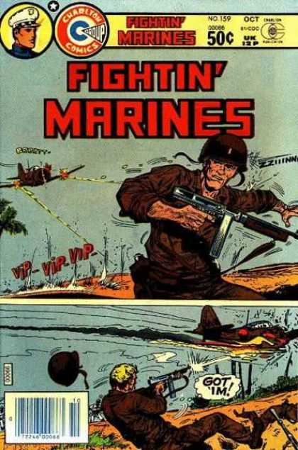 Fightin' Marines 159 - Machine Gun - Strafe - Airplane - Explosion - South Pacific