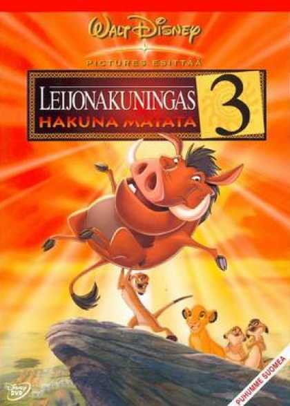 Finnish DVDs - The Lion King 3