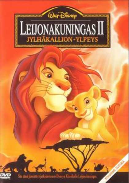 Finnish DVDs - The Lion King 2 Simbas Pride