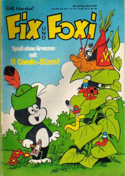 Fix und Foxi 1017 - Teepee - Tomahawk - Hats - Plant - Flowers