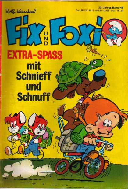 Fix und Foxi 1036 - Turtle - Dog - Carrot - Bicycle - Smurf