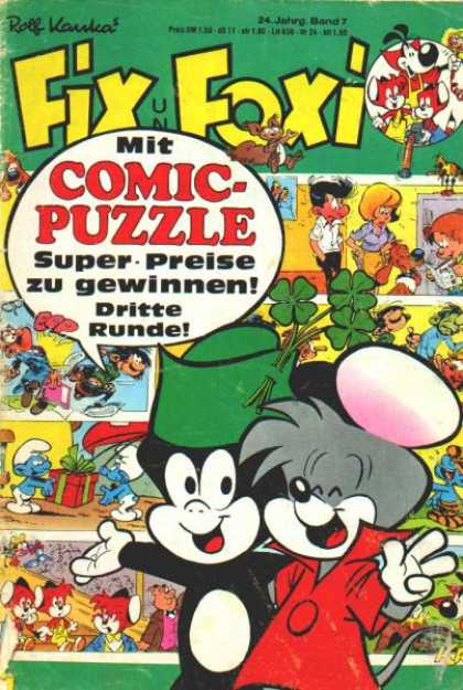 Fix und Foxi 1050 - Rolf Kauka - Fix Foxi - Comic Puzzle - Dritte Runde - Clover