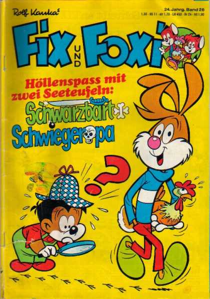 Fix und Foxi 1069 - Detective - Bunny - Sword - Skull - Chicken
