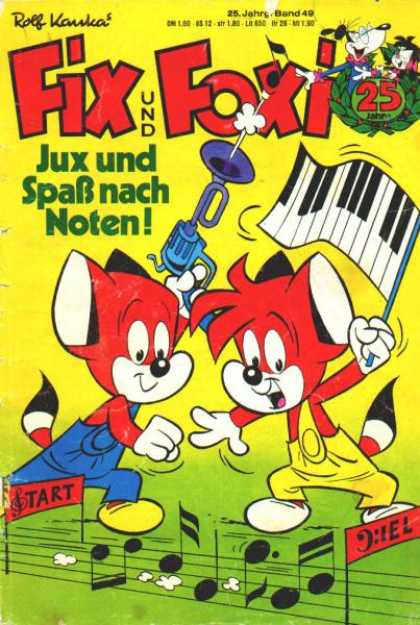 Fix und Foxi 1097 - Dance - Music - Notes - Piano - Horn