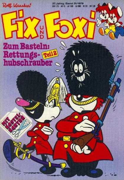 Fix und Foxi 1135 - Guns - Uniform - Hats - Fur - Scissors