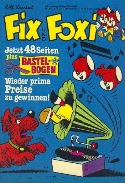 Fix und Foxi 1162 - Laughter - German - Music - Big Dog Barking - Old Time Record Player