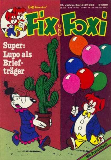 Fix und Foxi 1178 - Balloons - Cactus - Corner - Bowtie - Glasses