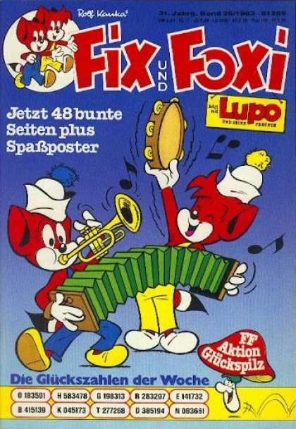 Fix und Foxi 1192 - Lupo - Foxes - Trumpet - Tambourine - Music