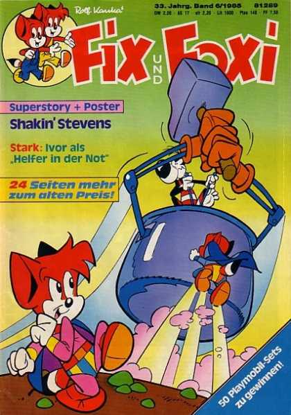 Fix und Foxi 1223 - Shakin Stevens - Superstory - Poster - Stark - Helfer In Der Not