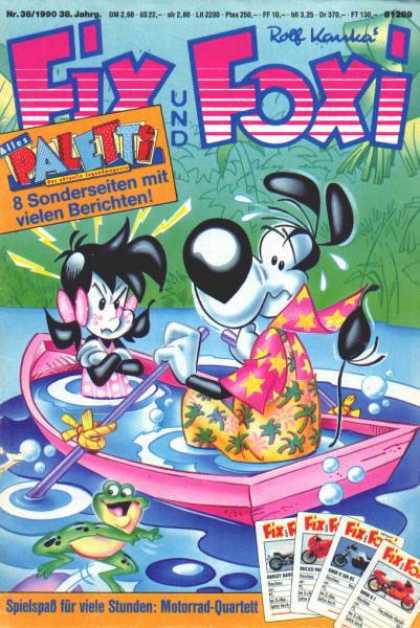 Fix und Foxi 1242 - Rolf Kauka - Water - Boat - Toad - Bike